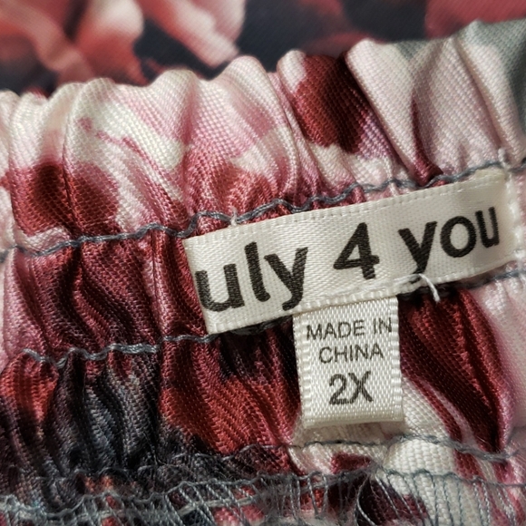 Floral skirt plus size - Picture 6 of 8